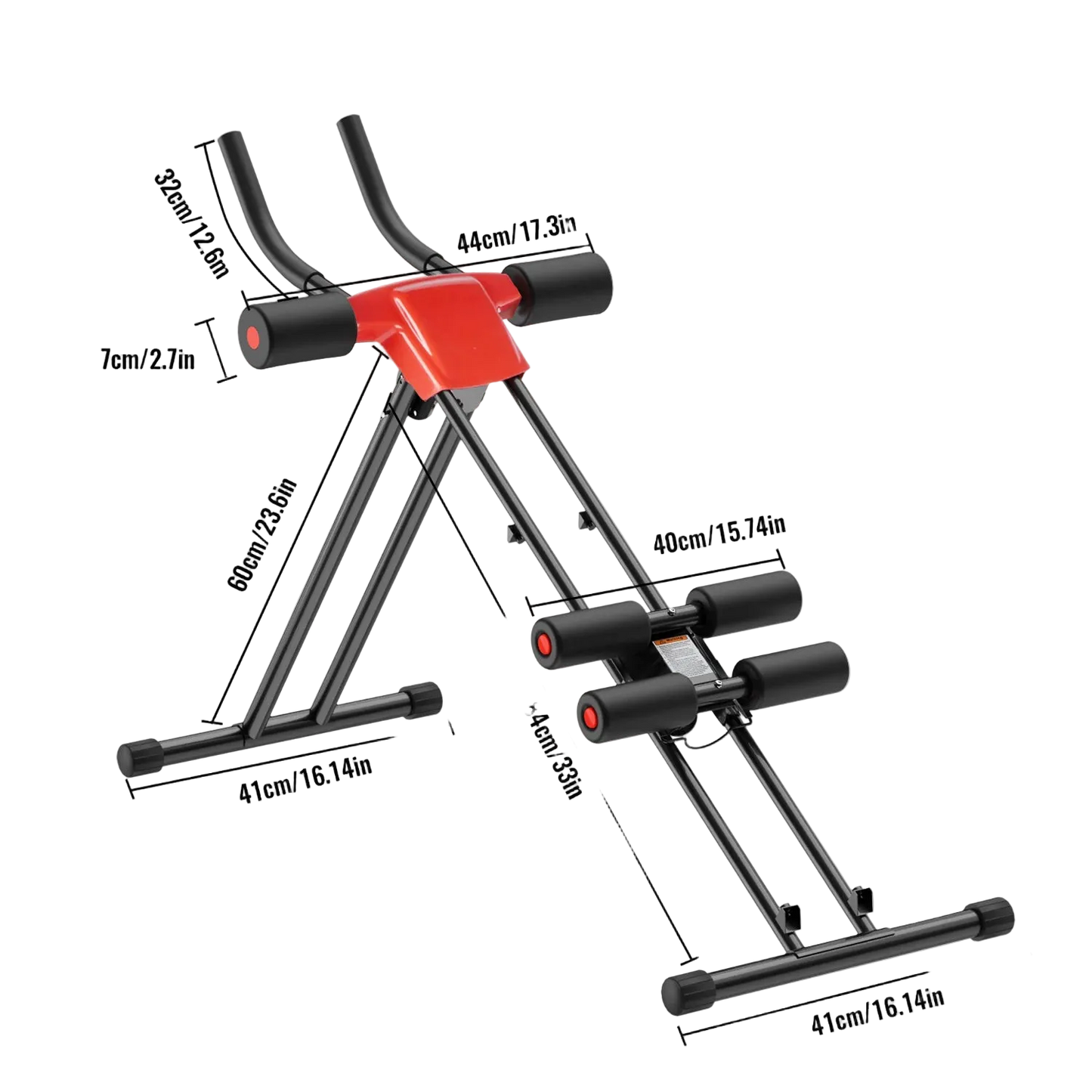 Machine abdominale pliable